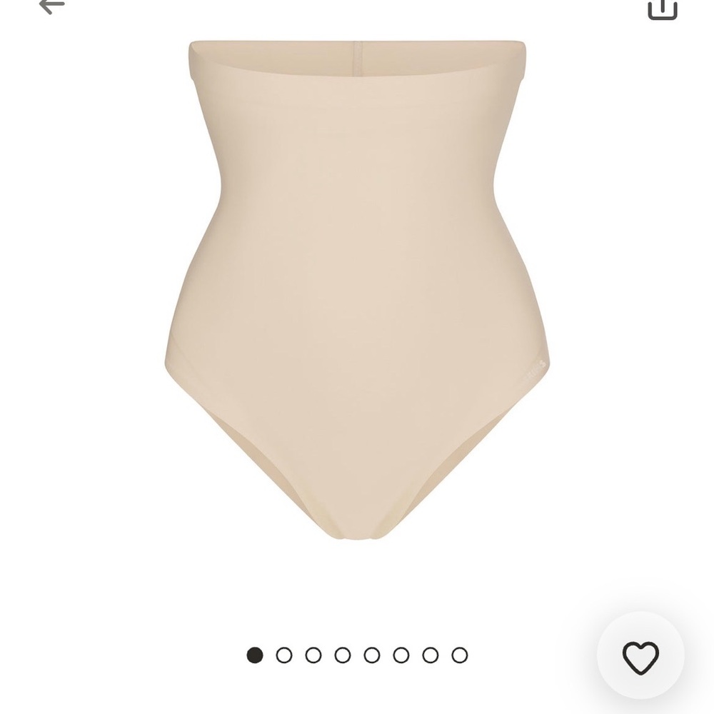 SKIMS High-Waist Strapless Shapewear Brief in Nude